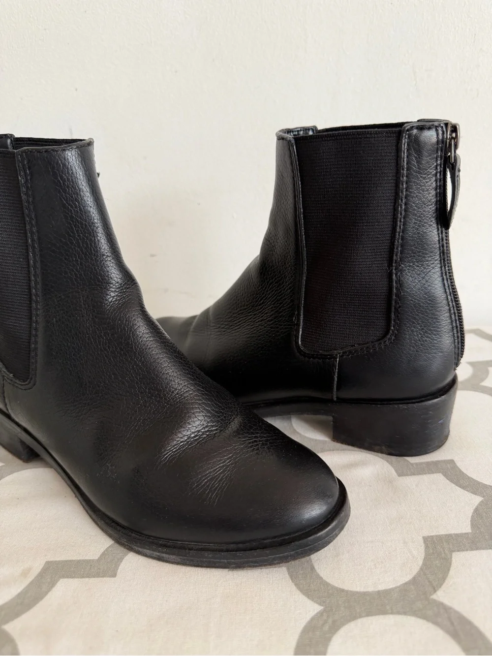 Tory Burch Black Leather Chelsea Ankle Boots